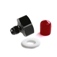 Black T7075 aluminum 6AN-660 Bottle Nut Adapter 6AN -660 BOTTLE NUT ADAPTER- AL7075- BLACK