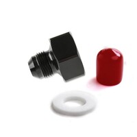 Black T7075 aluminum 8AN-660 Bottle Nut Adapter 8AN -660 BOTTLE NUT ADAPTER- AL7075- BLACK