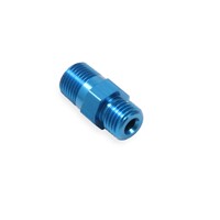 Flare Jet Fitting Flare Jet Adapter, 3AN - 1/8" NPT, Straight, Blue