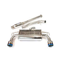 Q300 O2 Back Exhaust w/Ti Straight Cut Tips (Evo X CZ4A)