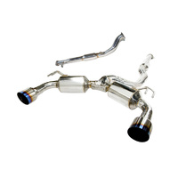 Dual N1 O2 Back Exhaust w/Ti Straight Cut Tips (Evo X CZ4A)