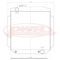 55mm Radiator w/ Opposed Outlets (Mustang 64-66)