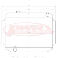 55mm Downflow Radiator (Torana 69-74)