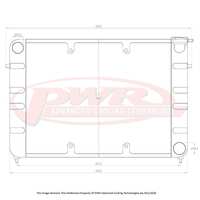 55mm Radiator w/ 16" SPAL Fan Mounts (Commodore 91-00)