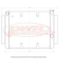 55mm Crossflow Radiator w/ 16" SPAL Fan Mounts (HJ-HZ 71-80)