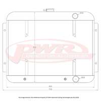 55mm Radiator w/ 16" SPAL Fan Mounts (Belair 55-57)