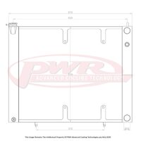 55mm 2-Pass Crossflow Radiator w/ 16" SPAL Fan Mounts (Skyline R34 GTR 99-02)