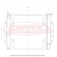 55mm Crossflow Radiator w/ 16" SPAL Fan Mounts (1600 67-73)