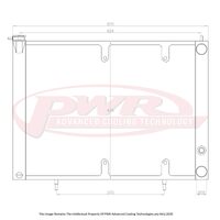 55mm Crossflow Radiator w/ 16" SPAL Fan Mounts (Skyline R33 GTR+GTST/R34 GTT 95-02)