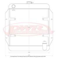 55mm Radiator w/ 16" SPAL Fan Mounts (Thunderbird 91)