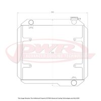 55mm Radiator w/ 16" SPAL Fan Mounts (LC 40 Series 60-84)