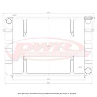 55mm Radiator w/ 16" SPAL Fan Mounts (Commodore 86-88)