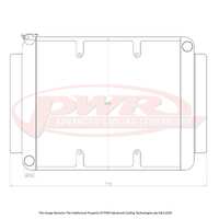 55mm Crossflow Radiator w/ 16" SPAL Fan Mounts (HJ-HZ 71-80)