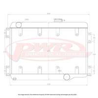 55mm Radiator w/ Twin 10" SPAL Fan Mounts (EH 63-65)