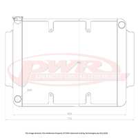 55mm Crossflow Radiator w/ 16" SPAL Fan Mounts (HG-HK 68-72)