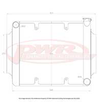 55mm Crossflow Radiator w/ 16" SPAL Fan Mounts (Torana 69-74)