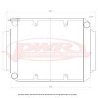 55mm Crossflow Radiator w/ 16" SPAL Fan Mounts (Torana 69-74)