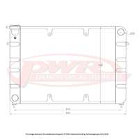 55mm Radiator w/ 16" SPAL Fan Mounts (Commodore 91-00)