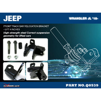 Front Track Bar Relocation Bracket -4 Inch Lift (Wrangler JL)