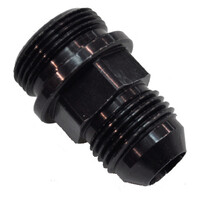 7/8-20 -8 A/N Fuel Inlet Fitting Black QFT -8 AN Male to 7/8-20 Male