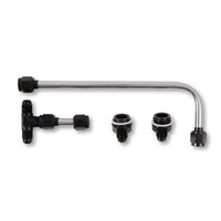 Dual Feed Fuel Line #6AN Black Stainless steel hardline