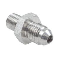 Metric Male M10X1.25 To Male Flare An-4 Stainless Steel Dual Seal