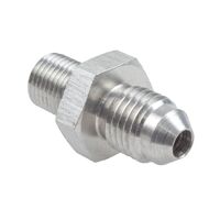 M10x1.5 Metric Male to AN-3 Male Flare Dual Seal Stainless