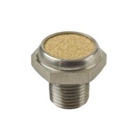 1/8" NPT Stainless Steel Diff Breather With Bronze Element