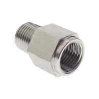 1/8" BSPT Male to M10x1.0 Female Female Bosch Sensor Adapter Fitting Stainless