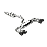 3" Cat-Back 2.5" Quad Rear Exit Active Exhaust (Golf R 22-24) - T304 Stainless Steel