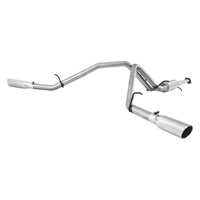 2.5" Cat Back, Dual Split Side (Silverado/Sierra 07-08) - Aluminized Steel - T304 Stainless Steel Tip