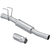 3" Muffler Replacement with 4" OD Tip (Ram 1500 09-24) - T409 Stainless Steel - T304 Stainless Steel Tip