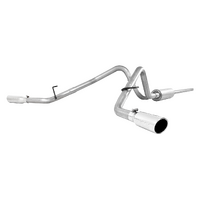 2.5" Cat Back, Dual Split Rear (F-150 04-08) - Aluminized Steel - T304 Stainless Steel Tip