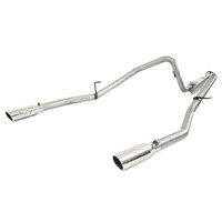 2.5" Cat Back, Dual Rear (F-150 11-14) - Aluminized Steel - T304 Stainless Steel Tip