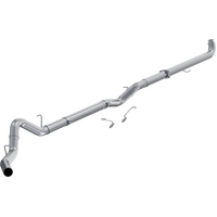 4 Downpipe-Back, Single Side Exit (Silverado/Sierra 01-04) - T409 Stainless Steel - No Muffler