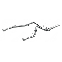 2.5" Filter Back, Dual Split Rear (Ram 3500 Cummins 14-18) - Aluminized Steel - T304 Stainless Steel Tip