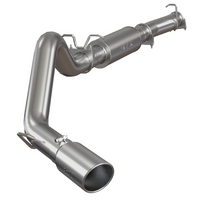 4" Cat Back, Single Side Exit (E-250/350 Van 04-07) - Aluminized Steel - T304 Stainless Steel Tip