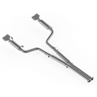 3" Cat Back Dual Split Rear (Challenger 09-14) - T409 Stainless Steel