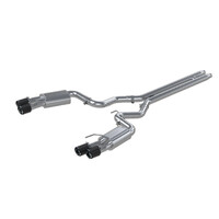 3" Cat-Back Dual Rear with Quad Tips Street Version (Mustang 18-23) - T304 Stainless Steel