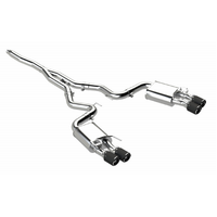 3" Cat-Back Active Exhaust Quad Rear Exit (Mustang 18-23) - T304 Stainless Steel