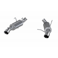 3" Dual Muffler Axle Back Split Rear (Mustang 11-14) - Aluminized Steel