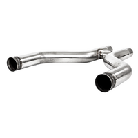 3" H-Pipe Retains Factory Cats (Mustang 11-14) - T409 Stainless Steel