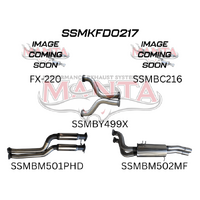 Dual 2.5in Exhaust with Extractors Hotdog/Muffler (Falcon FG 08-16)