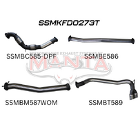 Turbo Back with Cat & without Muffler - Dual Side Tip (Ranger PX2 15-18)