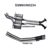 Dual 2.5in Cat Back Muffler/Tailpipe (Commodore 00-06)