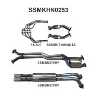 Dual 2.5in Exhaust with Extractors Muffler/Muffler (Crewman VY/VZ 03-07)