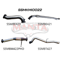 Exhaust Full System without Cat & with Hotdog (Triton MN 09-14)