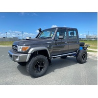 Wide Legal Bolt In Coil Conversion 4 Inch Lift Suits 33-35 Inch Tyres Track Corrected Chromoly Diamond Diff 4T GVM Dual Cab VSC Models (LandCruiser 79