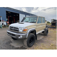 Wide Legal Leaf Sprung 2 Inch Lift Suit 33-34 Inch Tyres Track Corrected Chromoly Diamond Diff 4.2T GVM Dual Cab VSC Models (LandCruiser 79 Series)