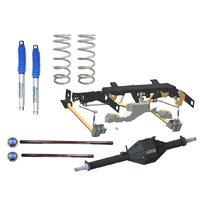 2 Inch 50mm Lift Kit with Track Corrected Chromoly Diamond Diff Housing w/Nitro Gas Twin Tube Shocks Rear Only Non-VSC Models (LandCruiser 79 Series)